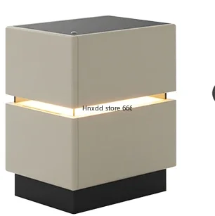 Solid wood bedside table Small modern simple intelligent with light edge cabinet