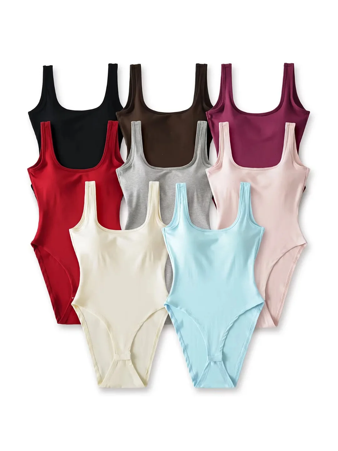 

Сексуальный облегающий топ-бюстье U-Ne-Piece для женщин с подкладкой для груди, базовый слой, нижнее белье, обтягивающая майка-боди