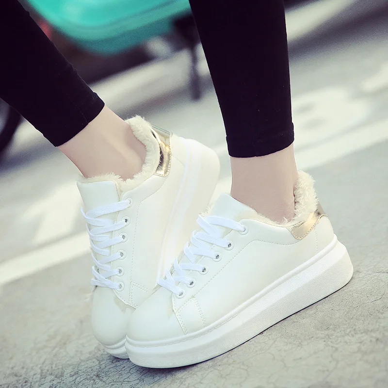 Замшевые женские кроссовки, новинка 2023, осень/зима, корейские кроссовки на толстой подошве, повседневные теплые кроссовки из хлопка