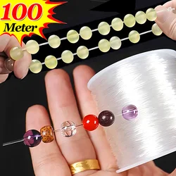 100/10M Strong Elastic Crystal Beading Thread Cord Jewelry Making Necklace Bracelet DIY Beads String Stretchable Thickness 0.1mm