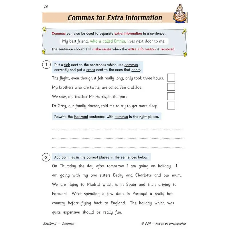 Buku Soal Bertujuan Mengenai Tanda Baca Bahasa Inggris KS2 Tahun 5 Baru Dengan Jawaban CGP Books Coordination Group Publications 9781782941255