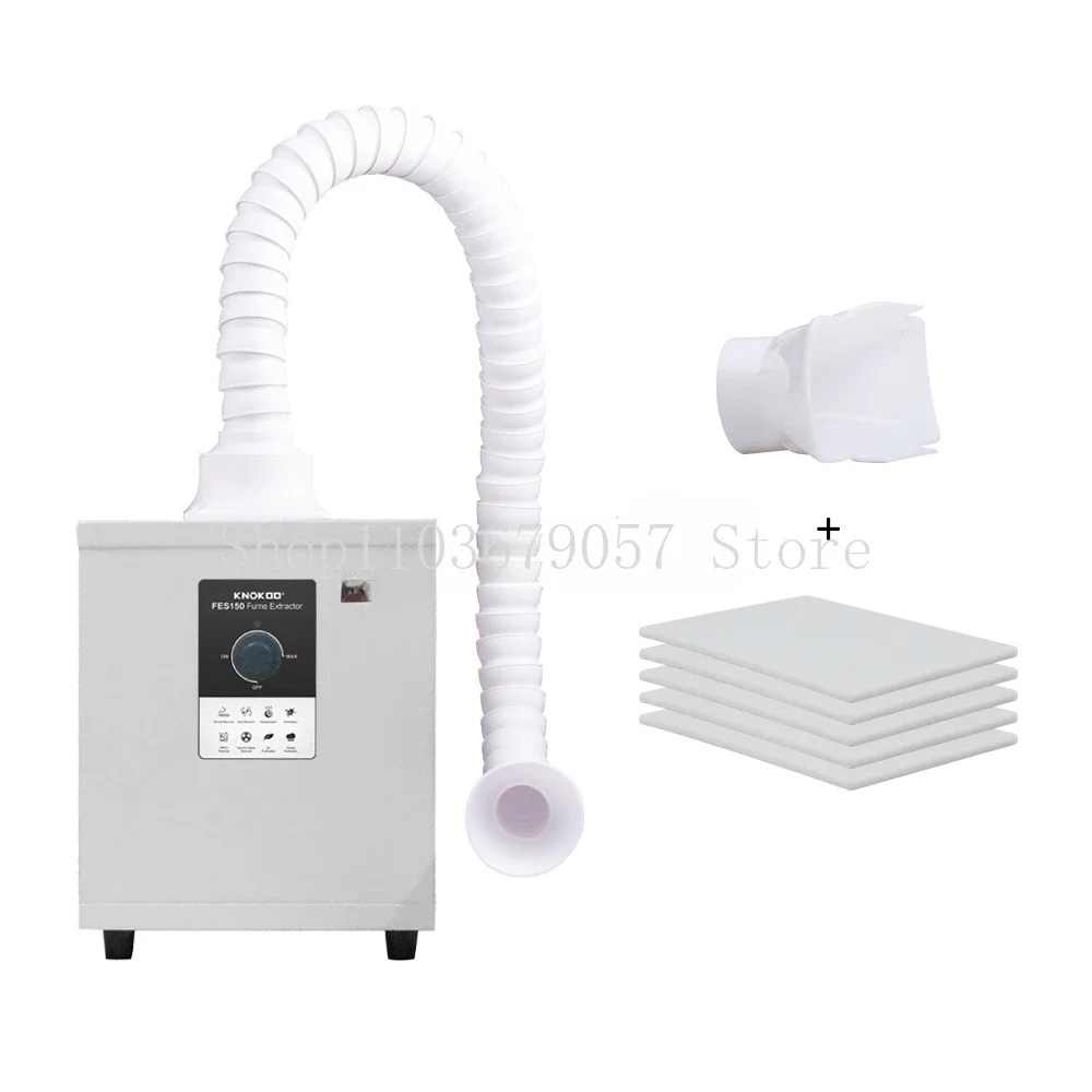 B-M Laser Fume Extractor FES150 Soldering Smoke Absorber Purifier HEPA for Nail Salon,Beauty,DTF Purifier,Laser Engraving