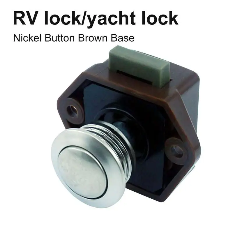 Drawers Mounting Lock Cabinet Doors Keyless Locks Home Cabinet Push Plunger Locks Zinc Alloy Replacement Latch For Bedrooms