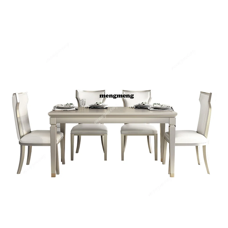 

Легкий роскошный европейский обеденный стол, современный романтический, высокое качество, эстетика, необычный стол для гостиной, мебель для дома Mesas De Jantar