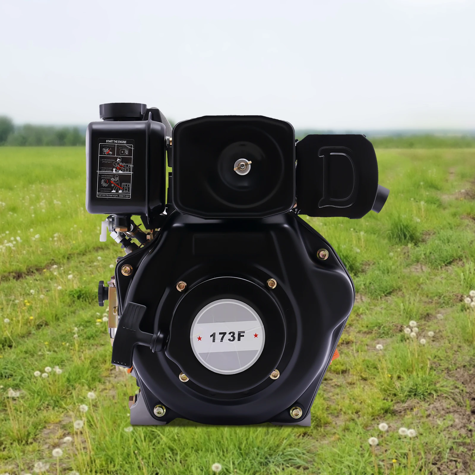 Moteur Diesel monocylindre 247CC 4 temps pour petites machines agricoles