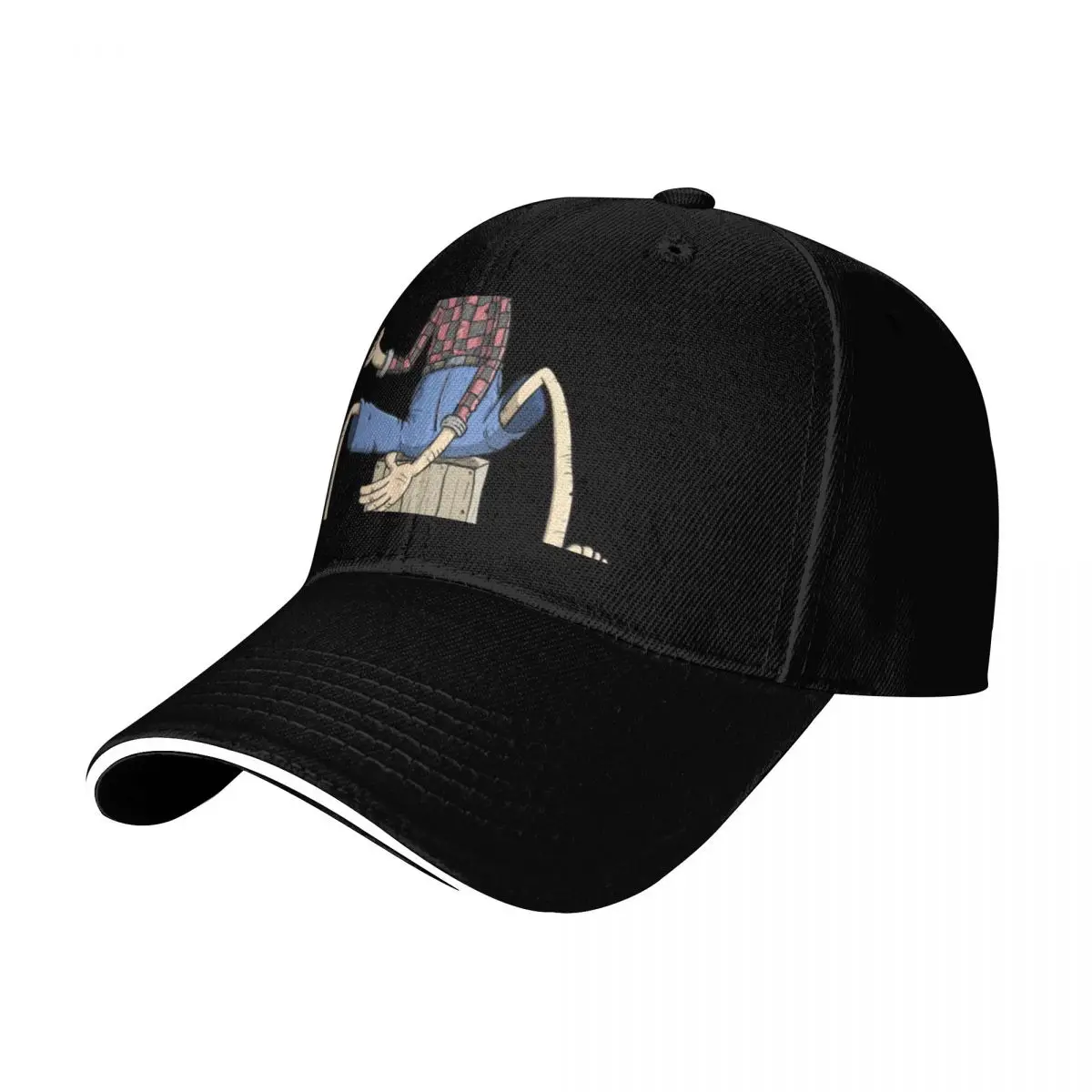 The hillbilly monkey makes the rhythm Baseball Cap Cotton Twill Breathable Contrast Two Tone Brim Snapback Flat Bill