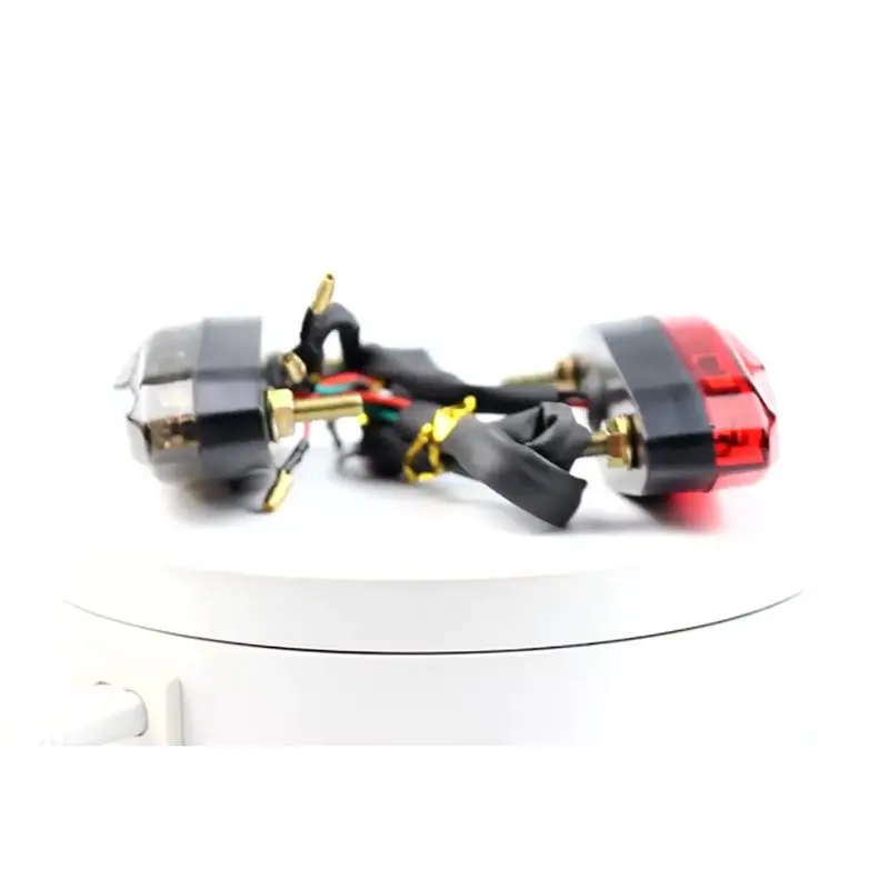 A65P-12V LED Red Shell Tail Light For Cruiser Prince Off-Road All Terrain Beach Buggy Vintage Brake Light Replacement