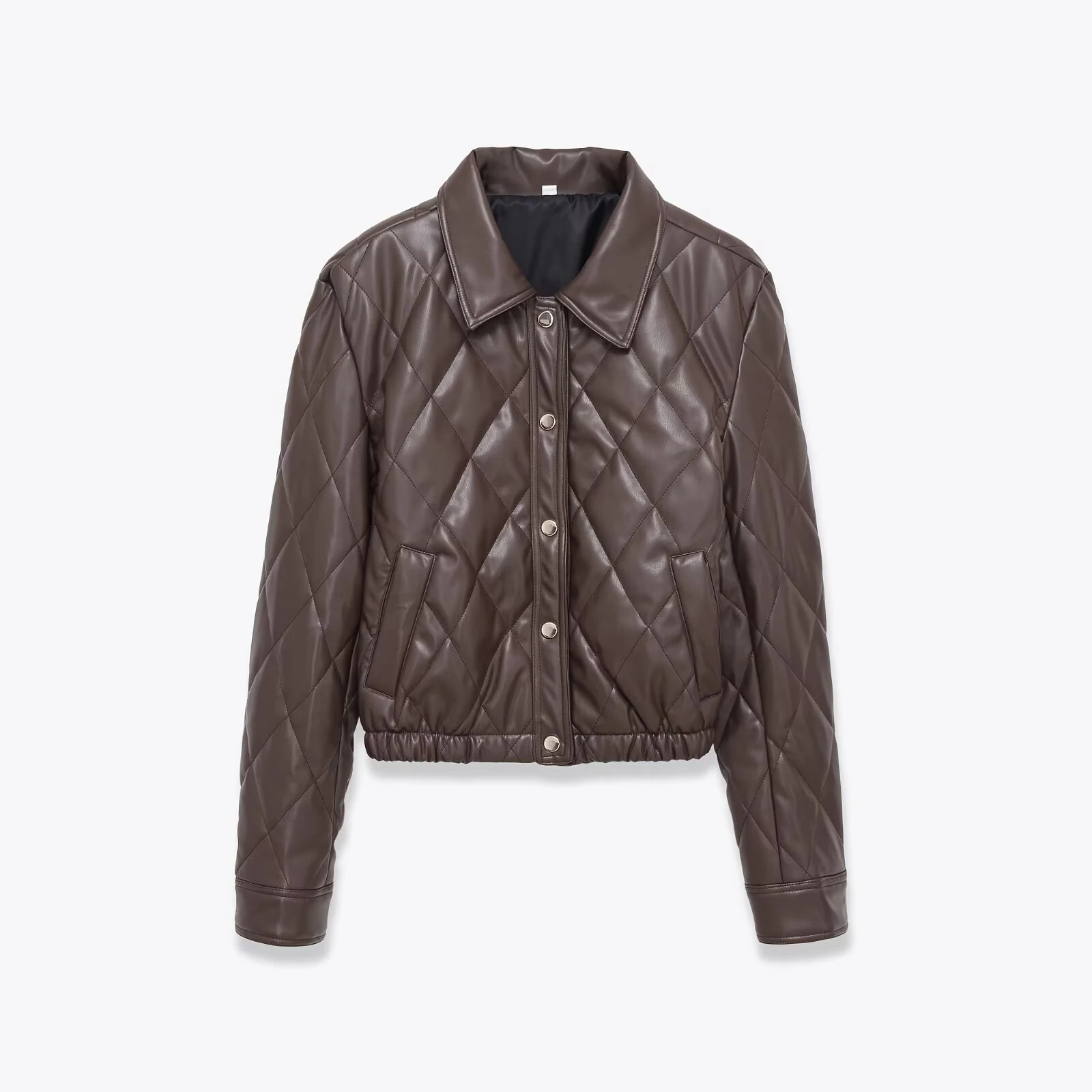 

Зимняя новая женская одежда в европейском и американском стиле, модная темпераментная повседневная повседневная простая трендовая стеганая куртка с лацканами