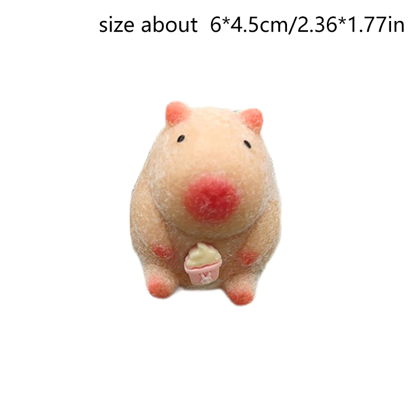 Random One Cartoon Cute Capybara Pinch Toys Creative Funny Squeeze Relieve Stress Doll Slow Rebound Super Soft Mud Feel Toy Gift