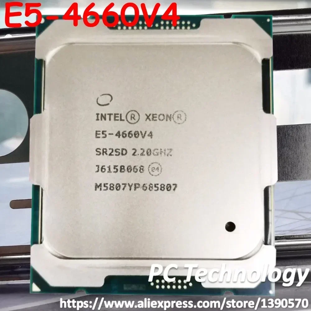 Оригинальный процессор Intel Xeon E5-4660V4 QS 2,20 ГГц, 16 ядер E5 4660 V4 40 МБ E5-4660 V4 LGA2011-3, бесплатная доставка E5 4660V4