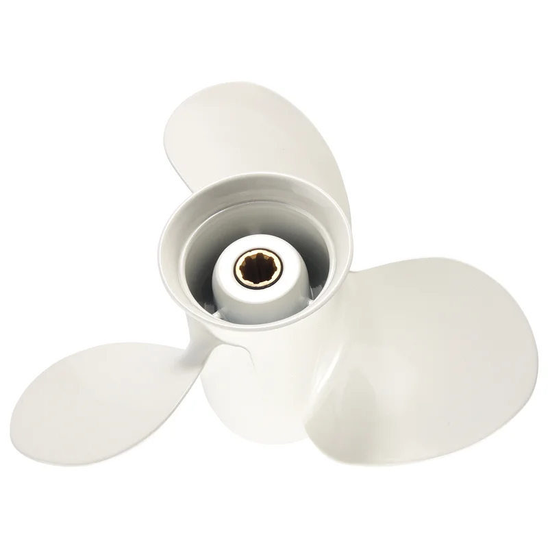A22E-Propeller 9 1/4X11 For Yamaha Outboard Engines 9.9 HP F9.9 15HP F15C F15 F20 Aluminum 8 Tooth Spline RH 63V-45943-00-EL