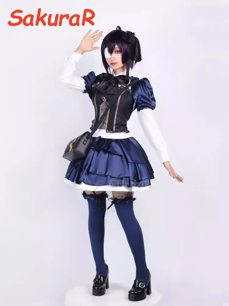 Costume de Cosplay Love Chunibyo Autre Deluvoltage, Tokyo Anashi Rikka, Py Play Comic Con, Robe Hmatte, Perruques de ixde Noël, Accessoire d'Animation