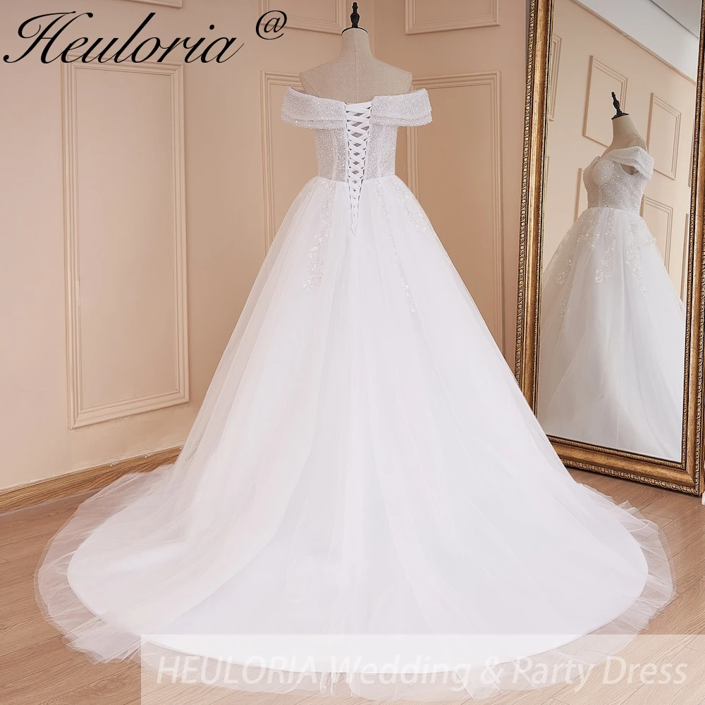 Princess Ball Gown Wedding Dress off shoulder bride dress plus size robe de mariee Lace beading Wedding Bridal Gown