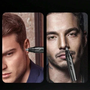 ماكينة تشذيب شعر الأنف المحمولة للرجال - ماكينة تشذيب شعر الأنف غير المؤلمة لإزالة شعر الحاجب والوجه أفضل 6 آذان بيوتيرز مبيعا - رقم 1