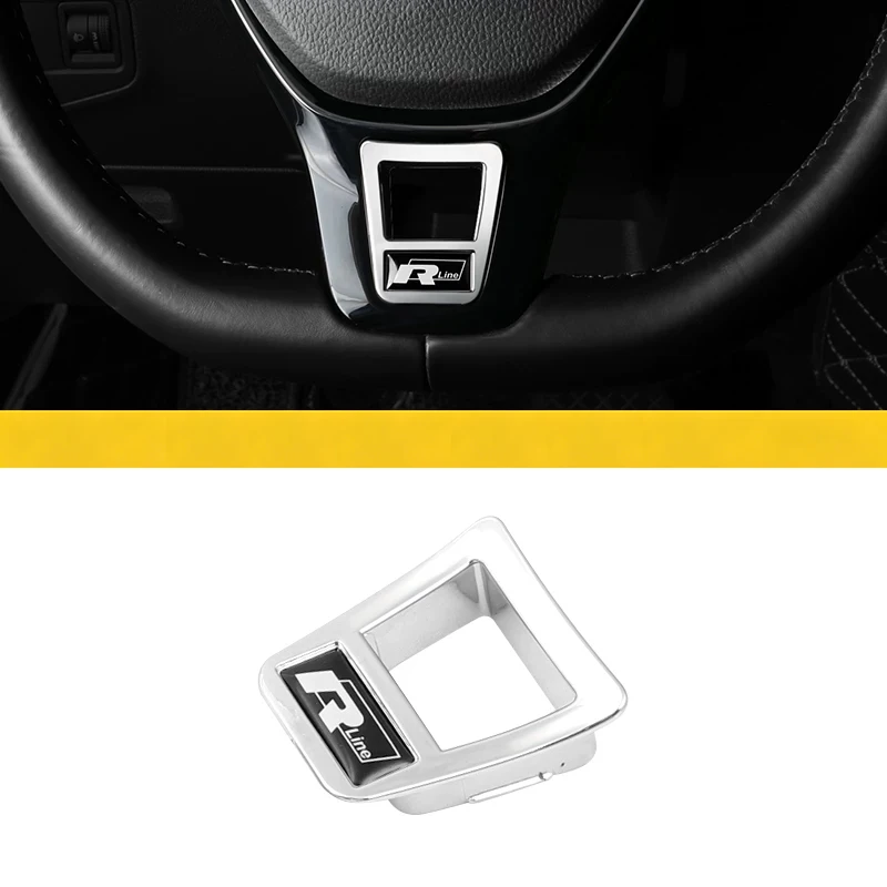 Auto Stuurwiel Decoratie Modificatie Accessoires Voor Volkswagen Golf T-Roc Tiguan Polo Passat T-Cross Taigo ID.4 ID.7