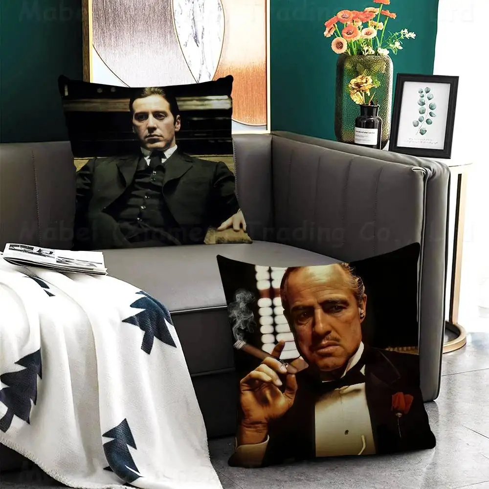 Movie The Godfather Cushion Cover Pillowcase Upholstery Sofa Throw Pillow Home Decor Pillowcas