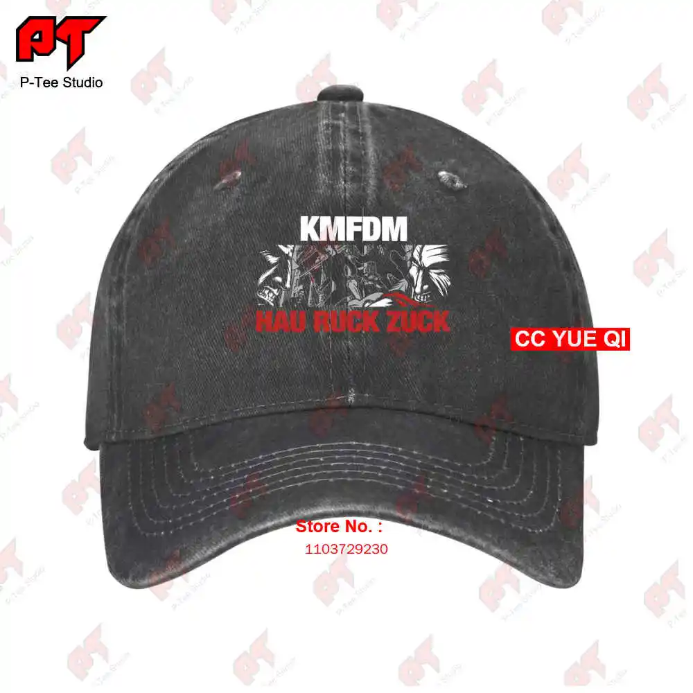 90S Kmfdm Hau Ruck Zuck Tour Baseball Caps Truck Cap P7A4