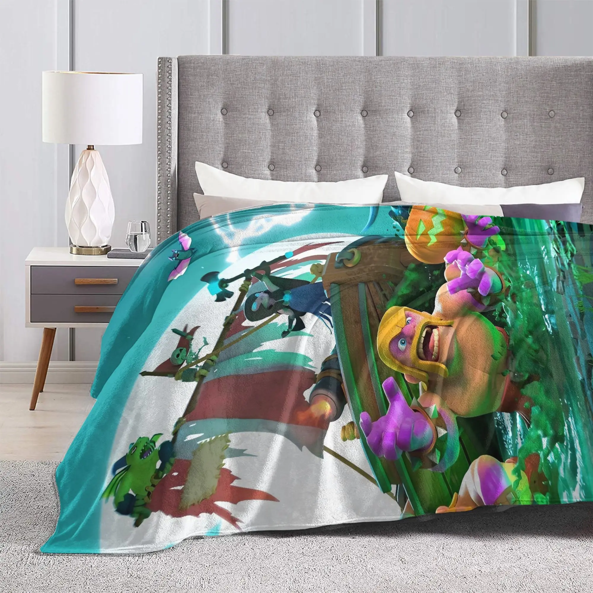 لعبة Clashs Royales الفانيلا بطانية دافئة لينة رمي بطانية لغرفة المعيشة نزهة الجدة المفرش أريكة غطاء سرير #3