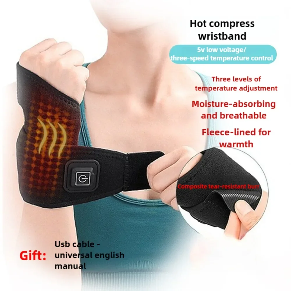 

Heating Wrist Protector Sports Protection Breathable USB Hand Massager Support WristBand Pad Brace Tool Heat Health Care Devic