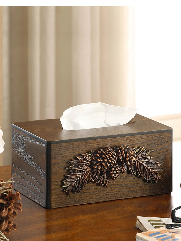 

European-American Household Wood Room Office Desk Dining Table Tissue Pumping