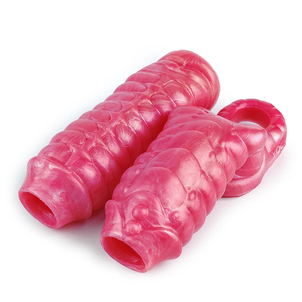 YOCY Silicone Penis Sleeve For Man Enlargement Hollow Fantasy Animal Dildo Sheath Sex Toy Cock Cover Adult 18+ Sex Shop