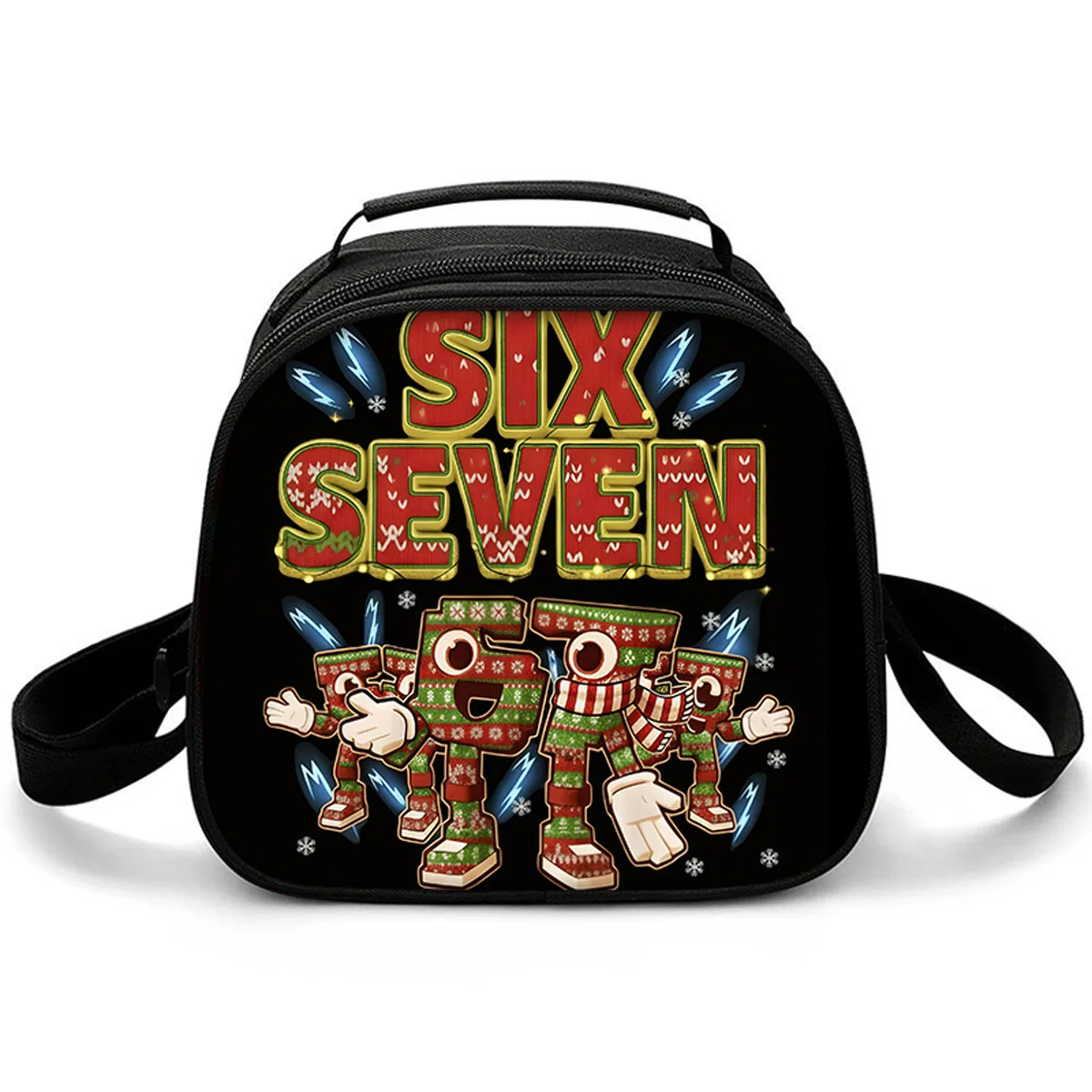 Luxury Popular Funny Crossbody 67 six seven Lunchbox Thermal insulation Food Lunch Bag 3D Print Insulated Handbags Ice Bags