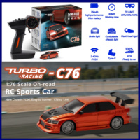 Turbo Racing 1:76  C76 Drift RC Car with Gyro Radio Full Proportional 4CH Remote Control RTR Desktop Model Toy Limited Edition