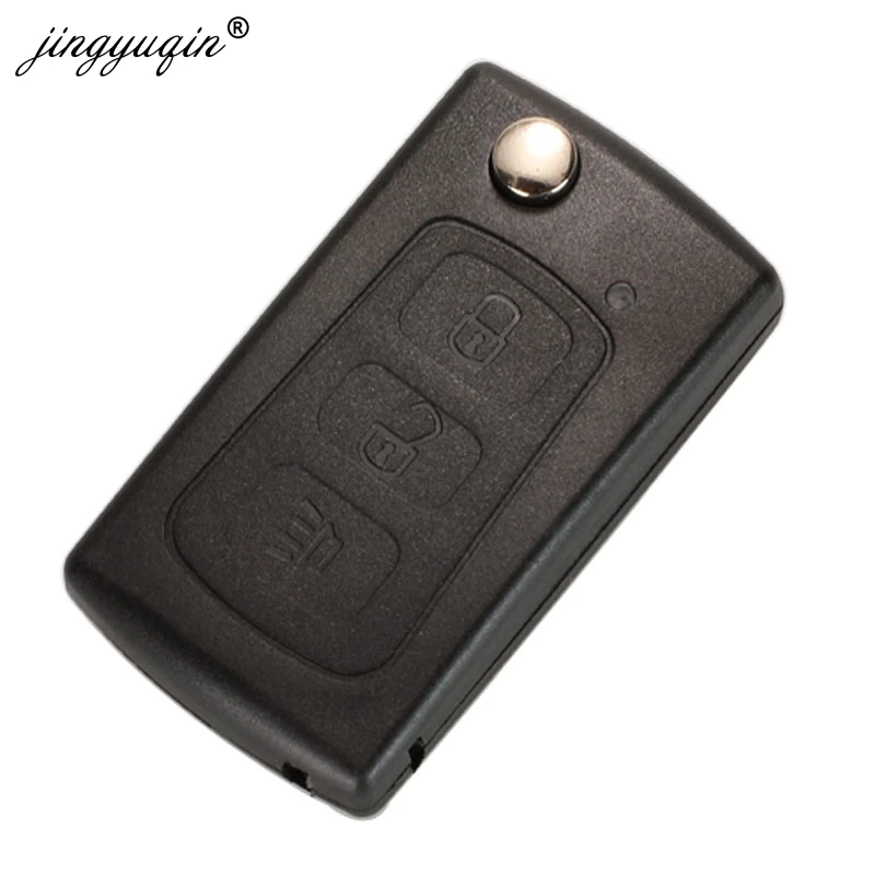 jingyuqin 3 Buttons Flip Remote Key Case Shell For Great Wall Hover Haval H3 H5 Folding Key Fob Housing Replacement No Logo