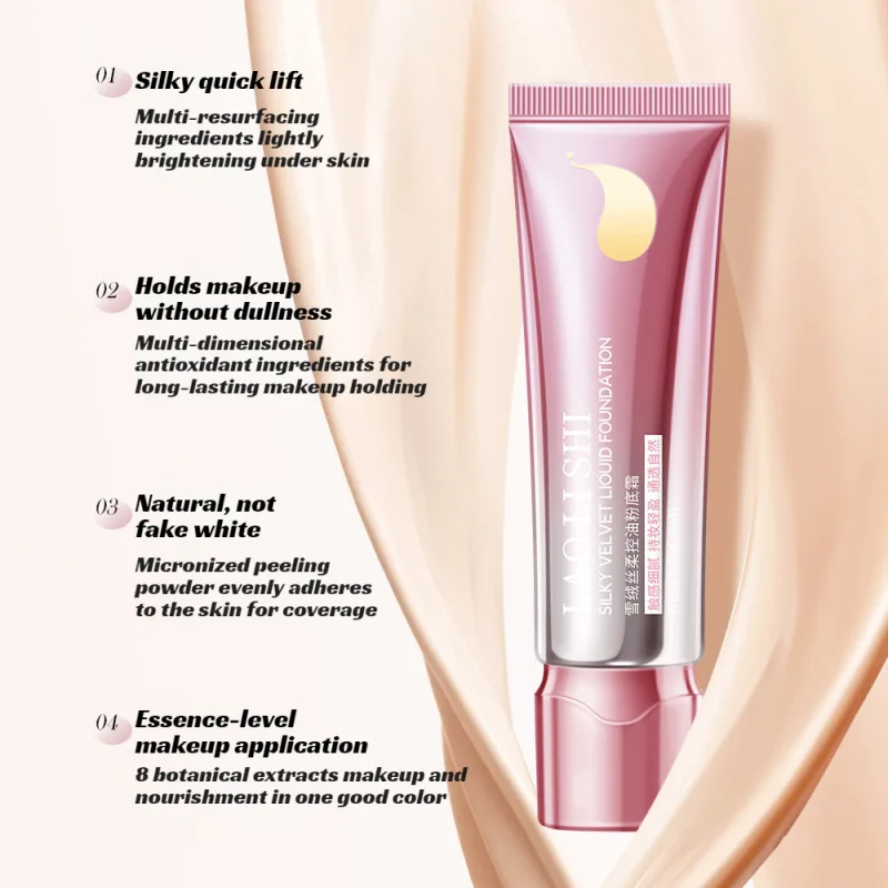 🔥 VENTA CALIENTE 🔥 Crema de base CakingOil Control de larga duración/acabado mate 24H/hidratación de la piel/cubierta total