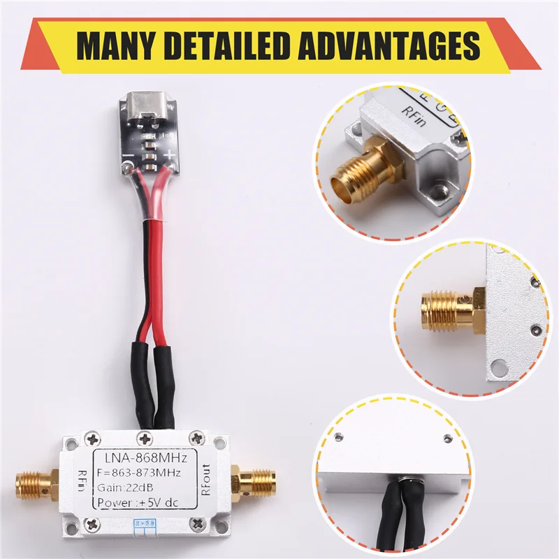 A10R 868Mhz RF Amplifier Module Low Noise(For LNA) For Image Transmission Range Extender TYPE C