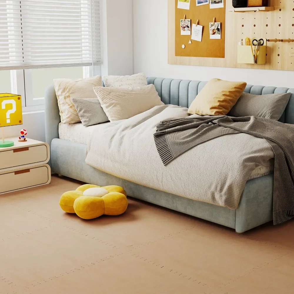 50 عبوة - 200 قدم مربع. بلاط الأرضيات الرغوية المتشابكة مع حدود الحواف