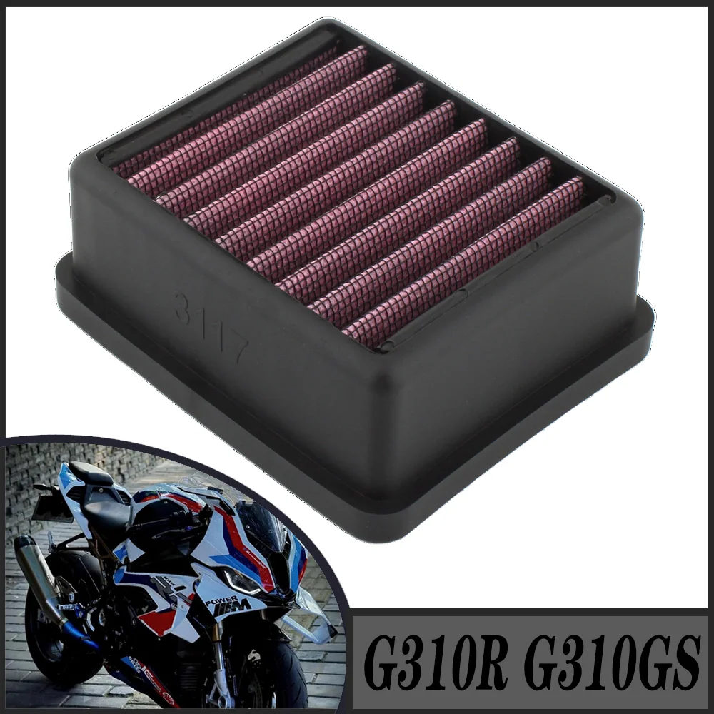 

﻿ FOR BMW G310GS 2018-2025 Motorcycle High Flow Air Filter Intake Cleaner G310R 2017 -2025