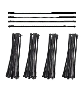 JTEX 48pcs 105mm Scroll Saw Blades Pin End 15/18/24 TPI for Dremel Moto-Saw MS20 MS51 MS52 MS53