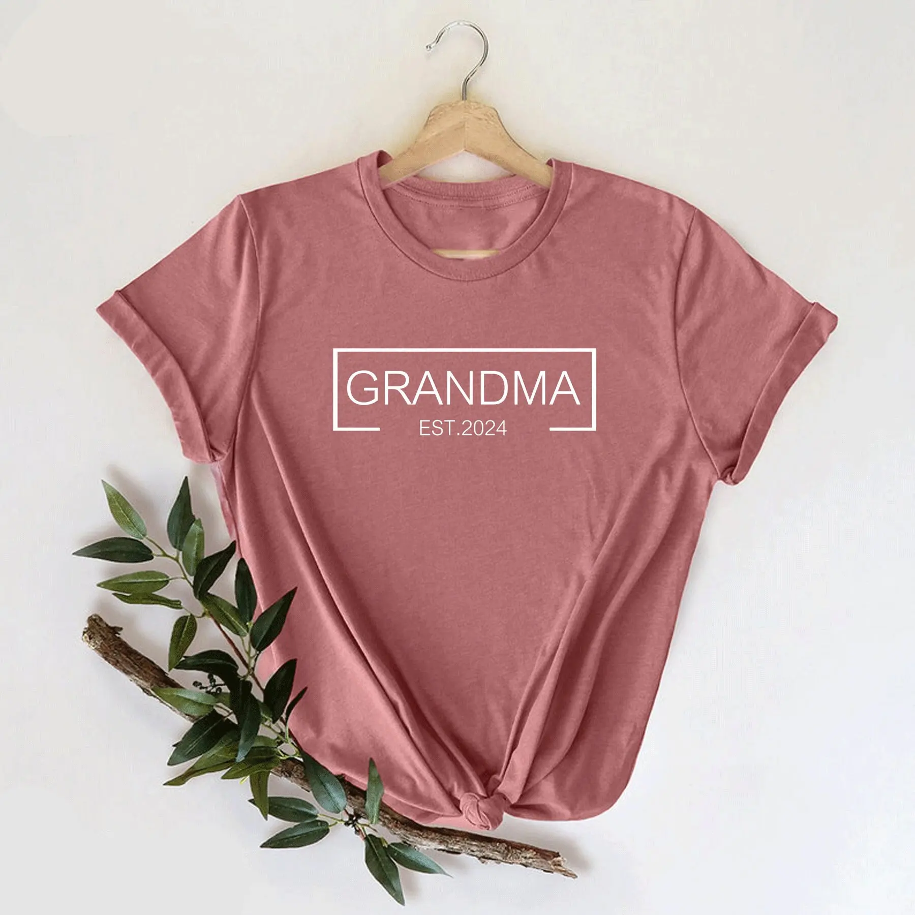 Grandma Est 2024 T Shirt Announcement Established New