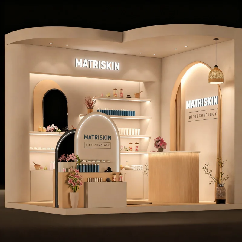 custom.Custom Display Cabinet Skincare Sets Thoughtful Urban White-Colleague Beauty Stores High-End Shoppi