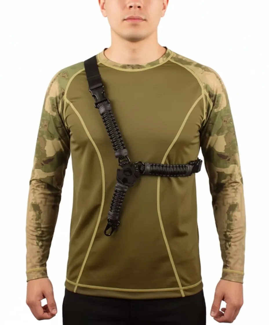 

1pc Nylon Webbing Multifunctional Sports Strap Durable Quickly Adjust Length Shoulder Strap