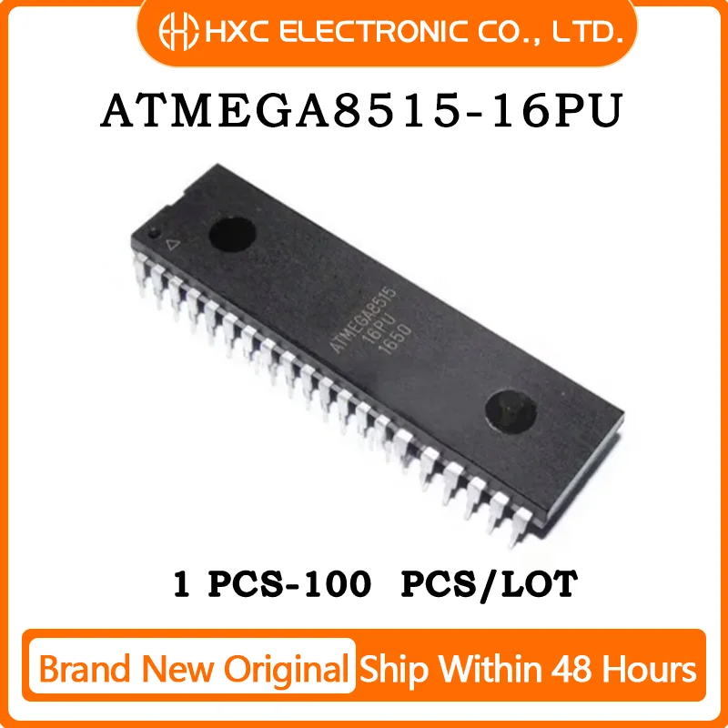 

1PCS/5PCS/10PCS/50PCS ATMEGA8515-16PU IC MCU 8BIT 8KB FLASH 40DIP Brand New Original IC Chip