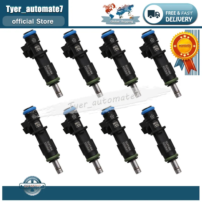 

8PCS 05281568AA Fuel Injectors For CHRYSLER 300 DODGE CHALLENGER DODGE CHARGER DODGE DURANGO JEEP GRAND CHEROKEE RAM 1500