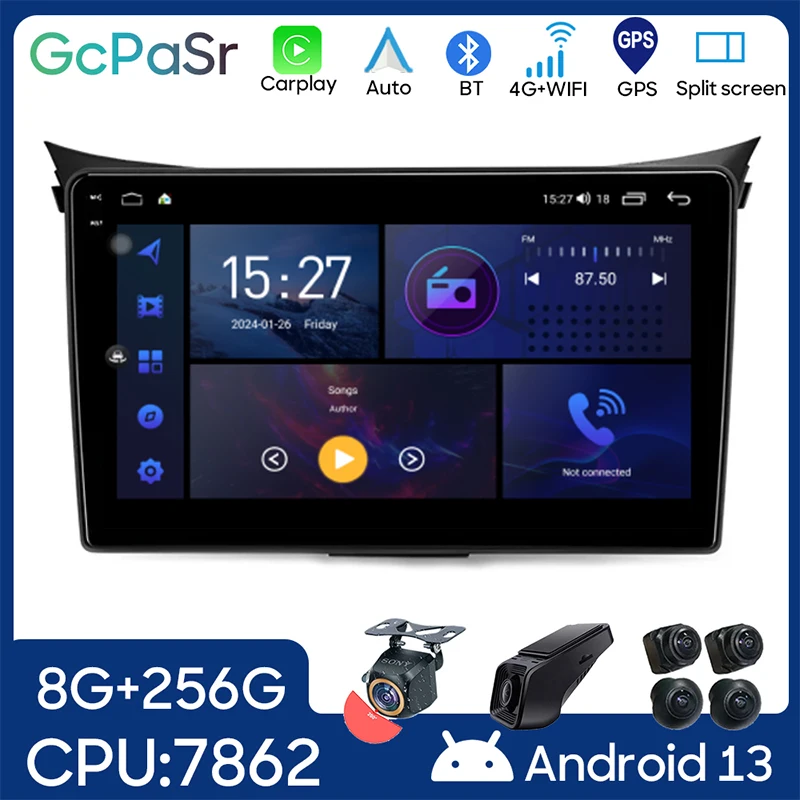 

Android Auto For Hyundai i30 II 2 Elantra GT 2011 - 2017 Car Radio Video Multimedia Stereo Player Navigation GPS DSP No 2DIN DVD