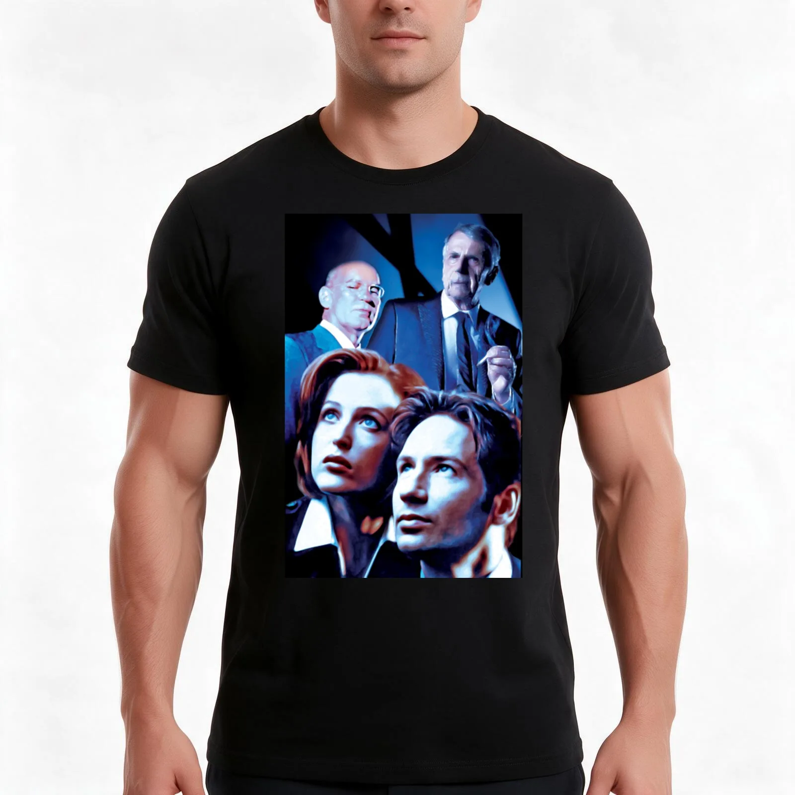 Copy of Mulder and Scully T-Shirt Summer Casual Cotton Tee Oversized Streetwear Tops Vintage Graphic Print Unisex Men Women
