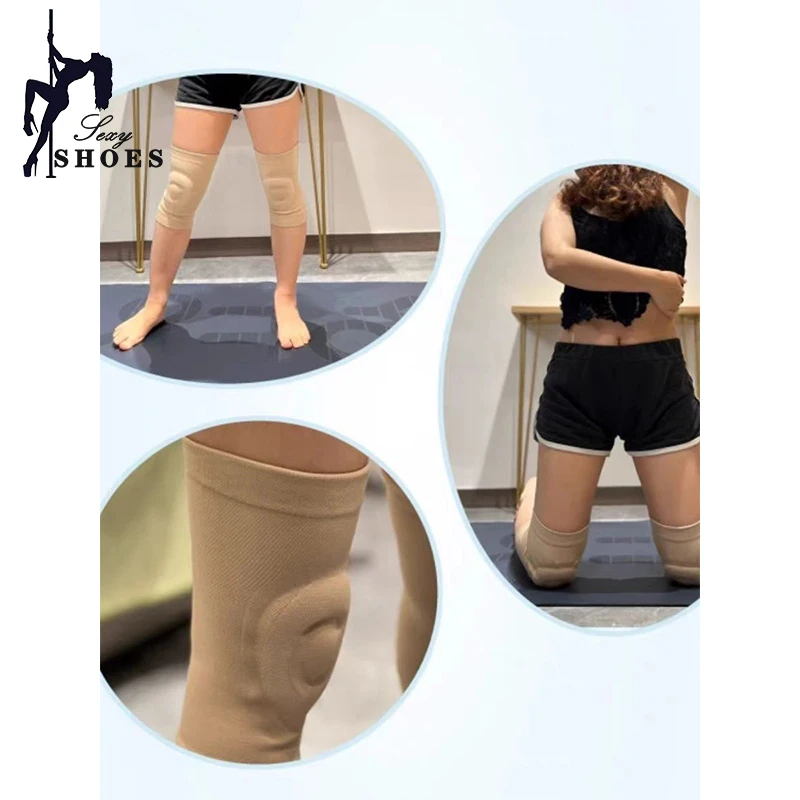 Genouillères de danse en silicone pour hommes et femmes, ULà sauter légère, protection des articulations, basket-ball, course à pied, sport, équipement respirant