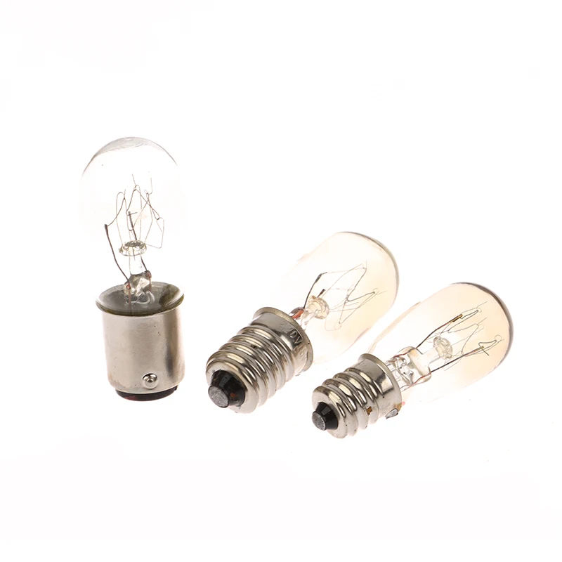 1pc 220V Sewing Machine LED Bulb E12/BA15D/E14 15W Threaded /Plug-in Incandescent Lamp Corn Fridge Lighting Craft Warning