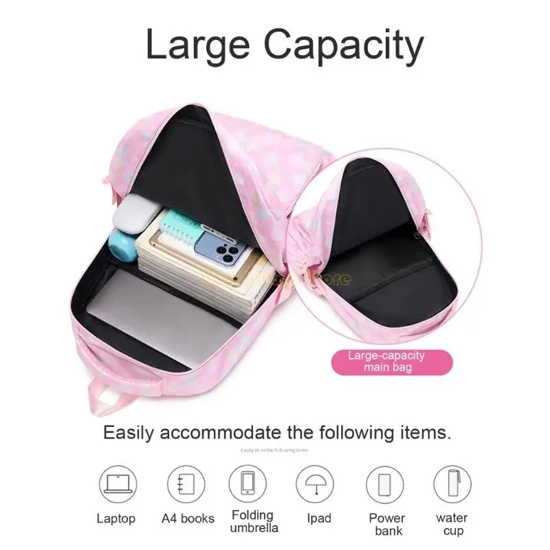 X90d 3pcs süßer Rucksack isolierter Lunchbeutel