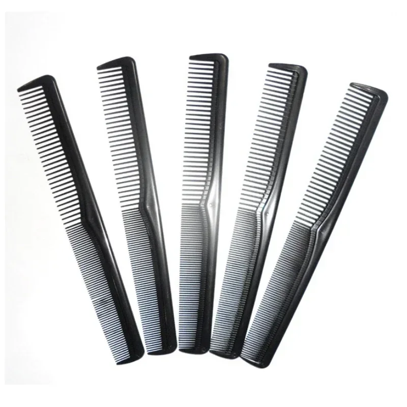 5 Pieces Fine Cutting Wide Tooth Hair Barber Carbon Fiber Salon Hairdressing Comb Heat Resistant Styling Grooming Comb