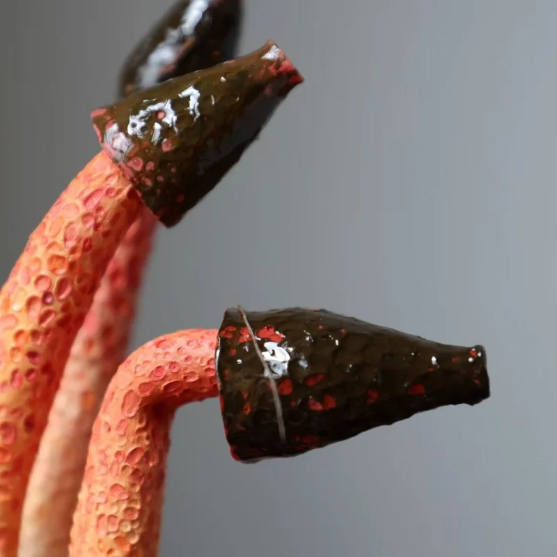 Ręcznie Robione Ozdoby Grzybki Czerwonego Grzyba Pieprzowego Zabawki Dekoracje na Biurko Personalizowane Grafiki Kolekcja Dekoracja Prezent