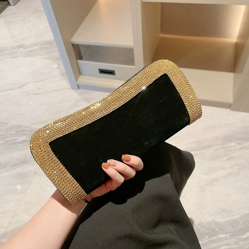 

Модный кошелек с бриллиантами из бисера, вечерний клатч, сумка на плечо, женская сумка для выпускного вечера, роскошный бархатный кошелек для телефона на свадьбу, день