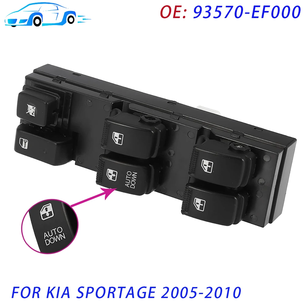 For Kia Sportage 2005 2006 2007 2008 2009 2010 Power Window Switch Lifter Regulator Control Parts 93570-EF000 93570EF000