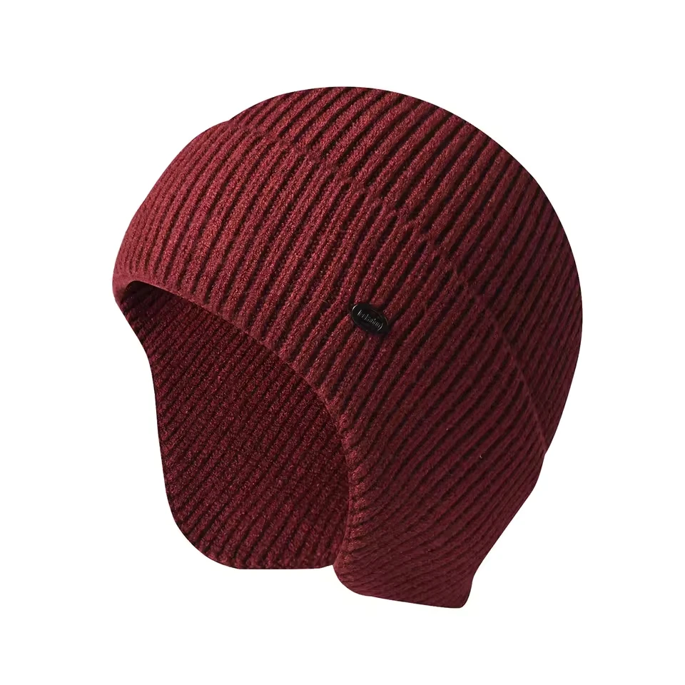 Winter Knit Hats For Men Women Fleece Lined Soft Warm Knit Hat Ski Stocking Cuffed Cap Lined Hat Ear Hat