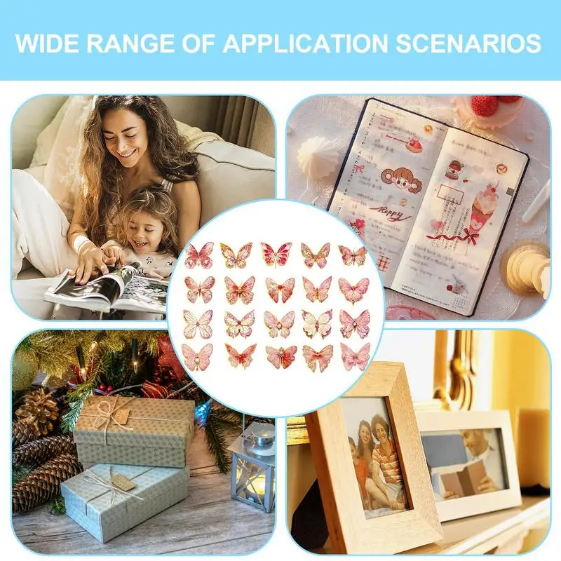 สติกเกอร์วินเทจสำหรับ stiker Journal วารสาร stiker Buku kliping ดอกไม้ผีเสื้อรูปลอกย้อนยุคงานฝีมือ DIY อัลบัมภาพ