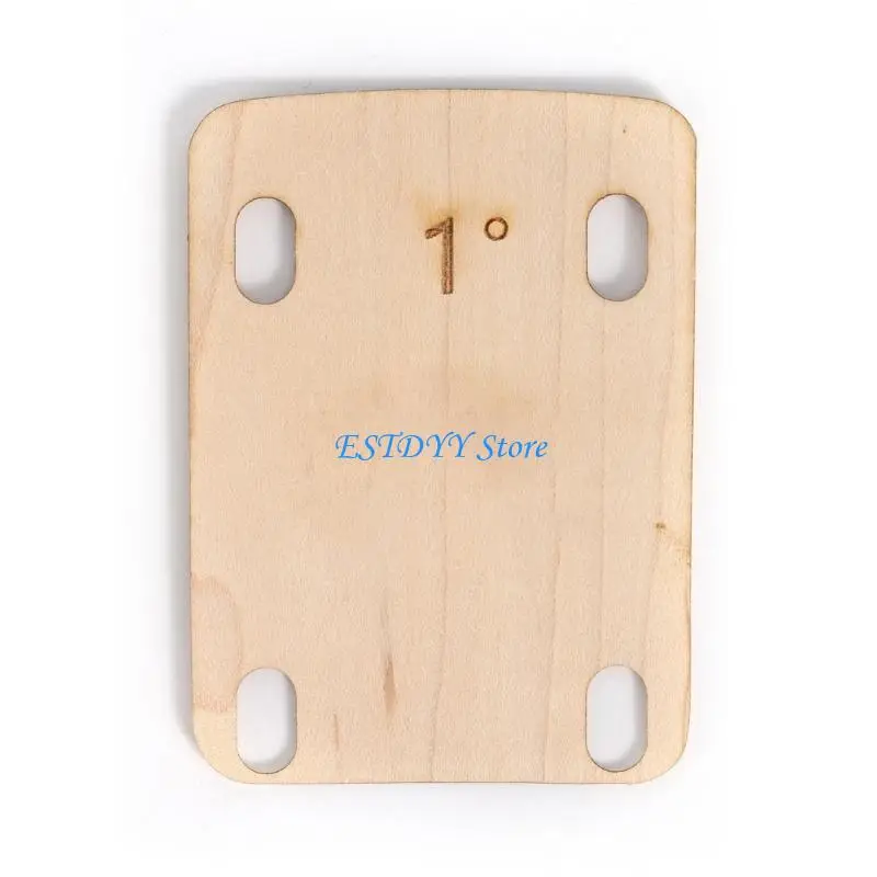 G6DE 0.25, 0.5 and 1 Degree Guitar Neck Plate Maple Neck Shims Guitar Neck Shims